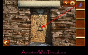 Can You Escape Adventure Level 16 door triangle