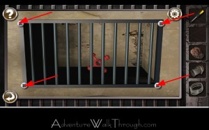 Escape the Prison Room Level2 screws