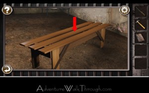 Escape the Prison Room Level5 bench